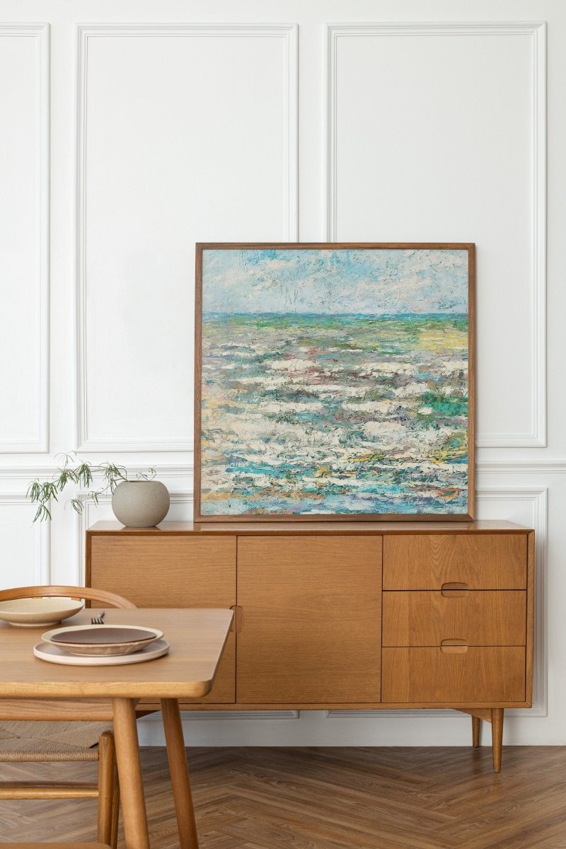 The Sea | P196 - Single Square Art Prints - Piccolo Fiore Prints