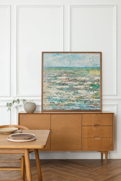 The Sea | P196 - Single Square Art Prints - Piccolo Fiore Prints