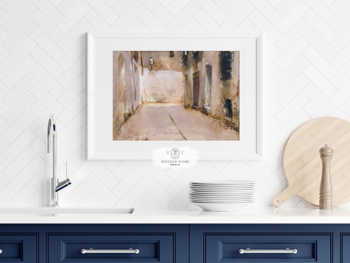 Venice Courtyard | P317 - Single Art Prints - Piccolo Fiore Prints