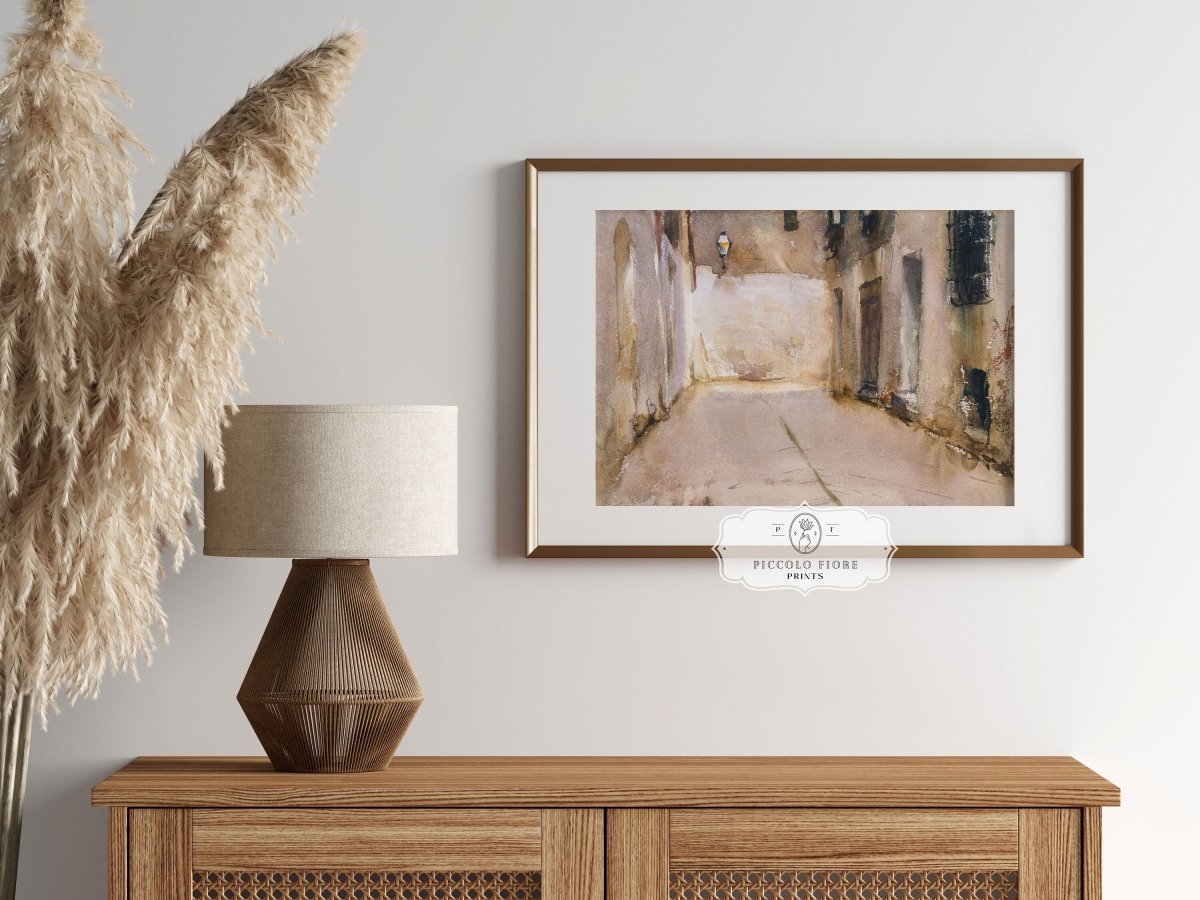Venice Courtyard | P317 - Single Art Prints - Piccolo Fiore Prints