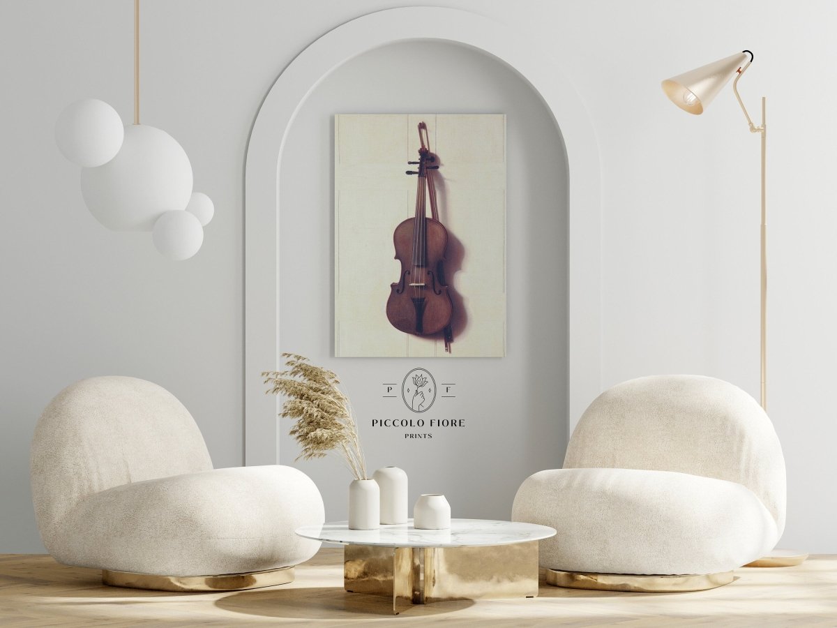 Violin and Bow | P404 - Single Art Prints - Piccolo Fiore Prints