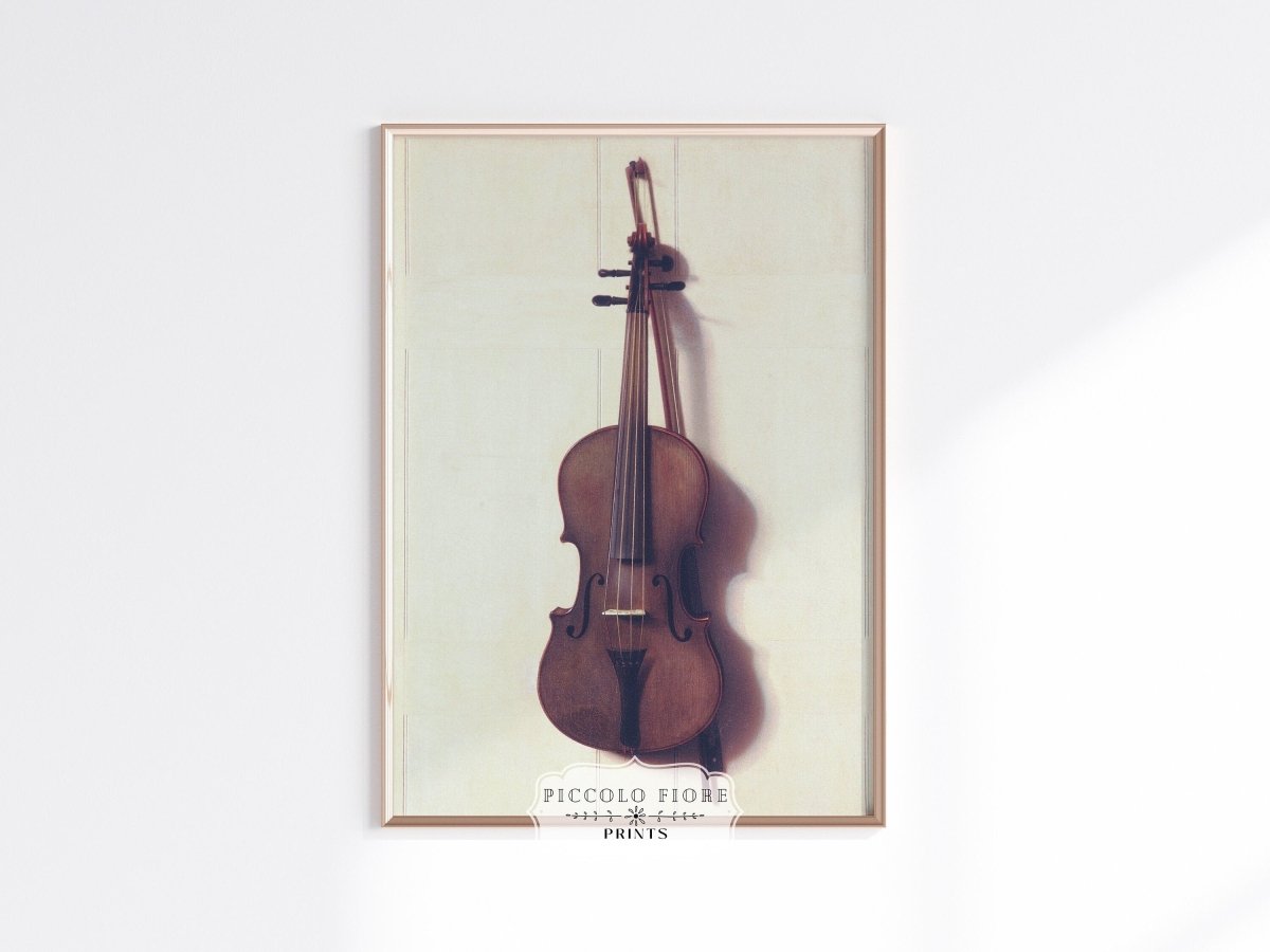 Violin and Bow | P404 - Single Art Prints - Piccolo Fiore Prints