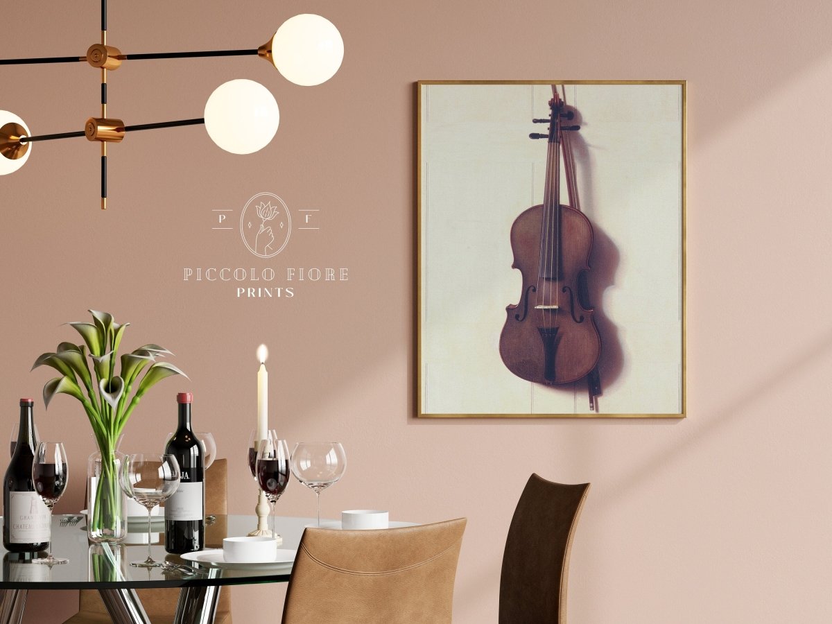 Violin and Bow | P404 - Single Art Prints - Piccolo Fiore Prints