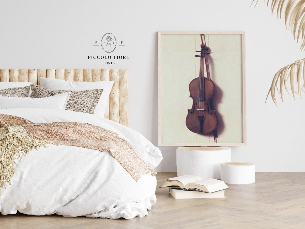Violin and Bow | P404 - Single Art Prints - Piccolo Fiore Prints