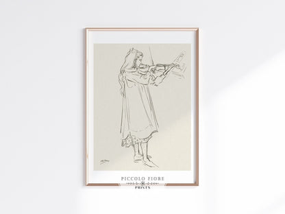 Violinist | P20 - Single Art Prints - Piccolo Fiore Prints