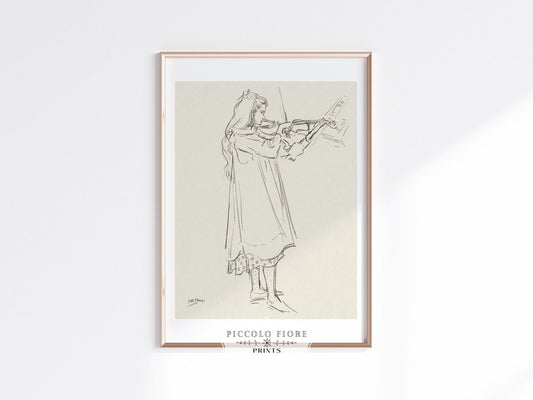 Violinist | P20 - Single Art Prints - Piccolo Fiore Prints