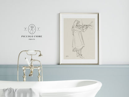 Violinist | P20 - Single Art Prints - Piccolo Fiore Prints