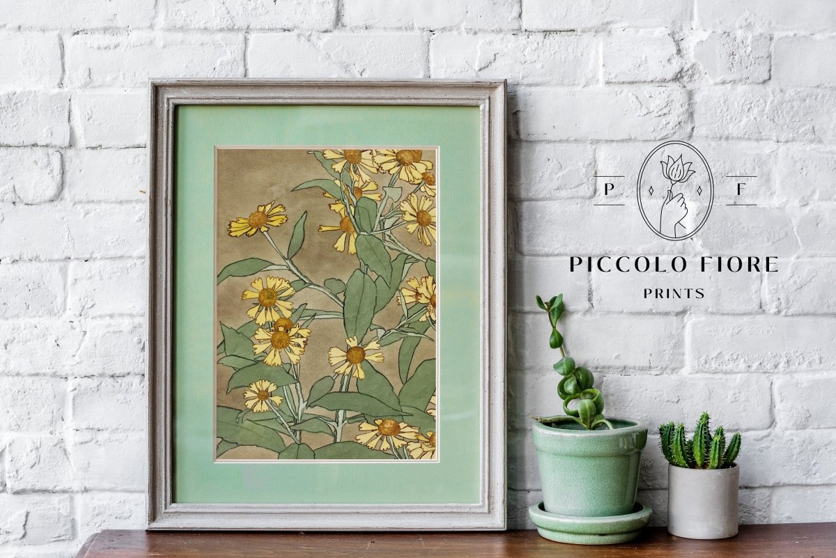 Watercolour Daisies | P286 - Single Art Prints - Piccolo Fiore Prints