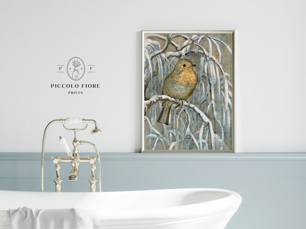 Winter Robin | P381 - Single Art Prints - Piccolo Fiore Prints